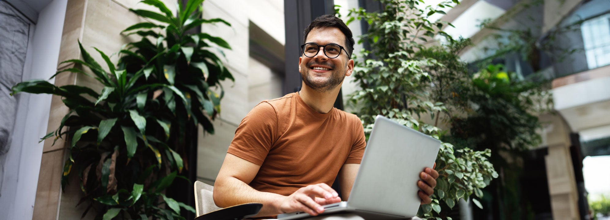 man on laptop