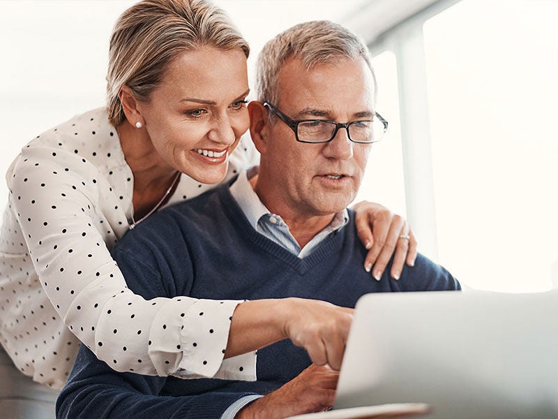 couple on laptop